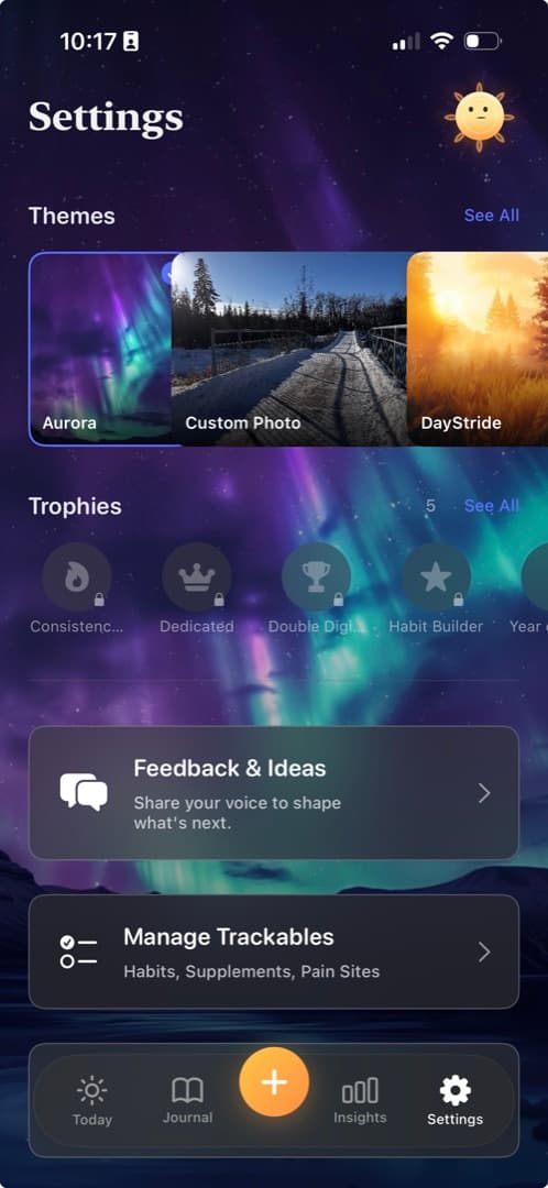 Themes & Trophies